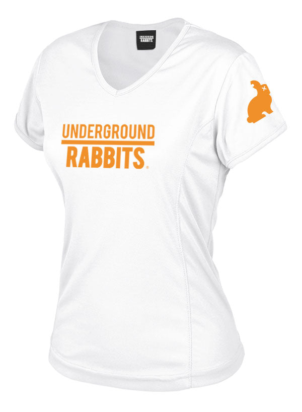 Camiseta de deporte UR Mujer Blanco - Underground Rabbits