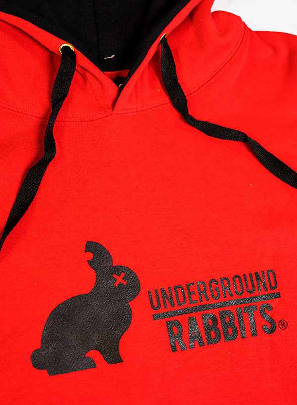 Sudadera Underground Rabbits Rojo-Negro - Underground Rabbits